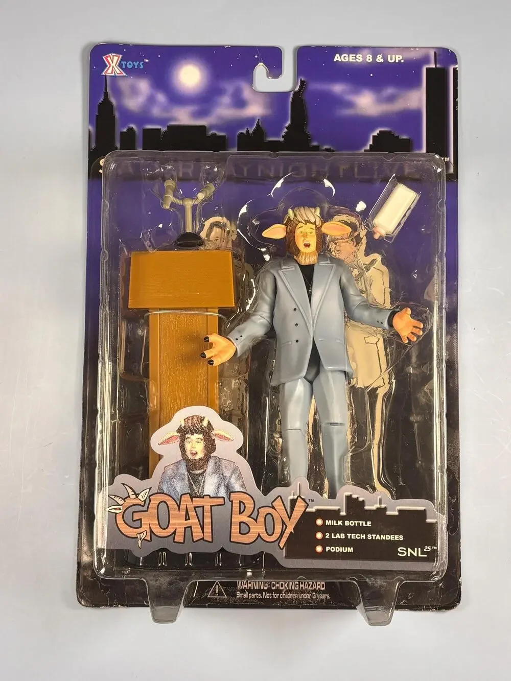 Saturday Night Live Goat Boy Action Figure Series 1 Accessories X-Toys 2000 7”